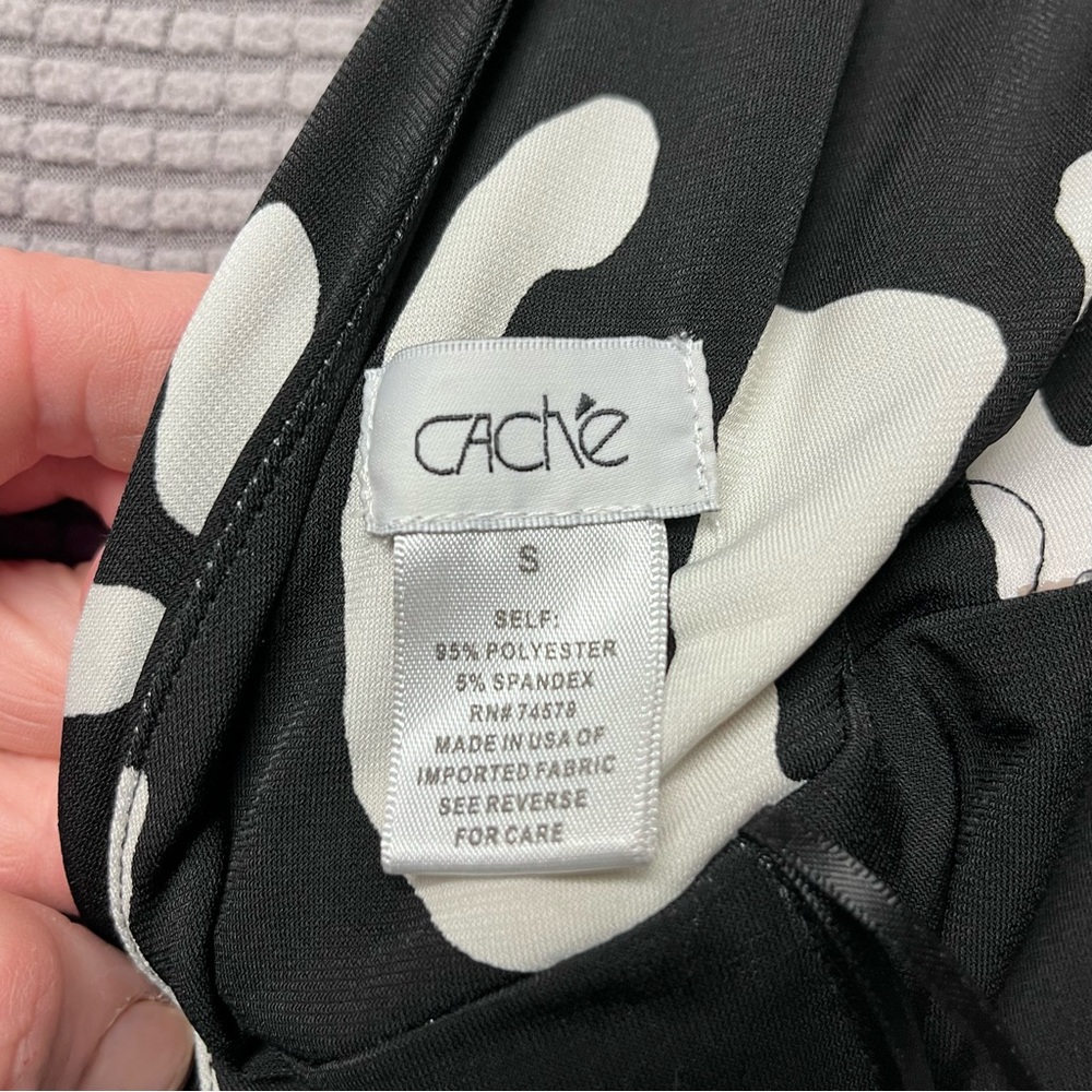 Cache ladies Black and White Jumpsuit size small - Picture 9 of 9